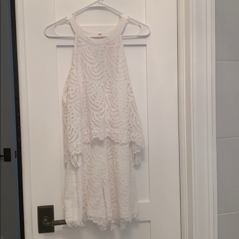 Lilly Pulitzer white lace romper